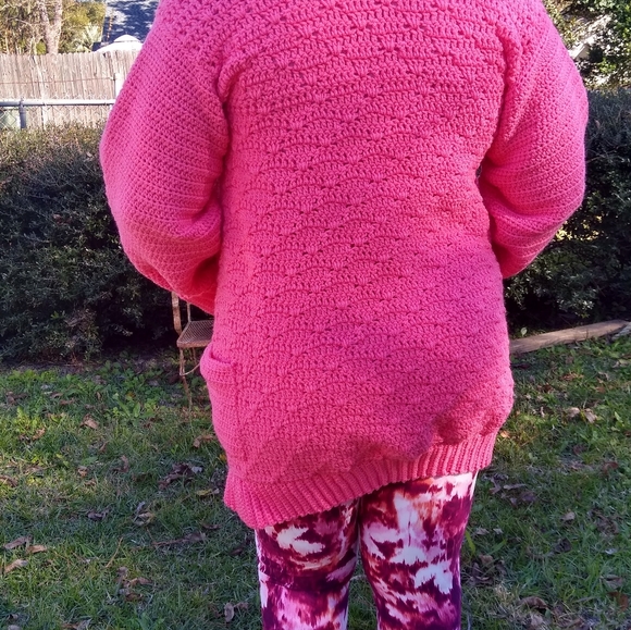 Handmade Crochet Cardigan - Picture 2 of 2